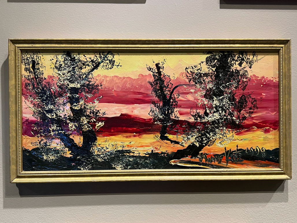 Morris Katz Painting - Desert at Sunset