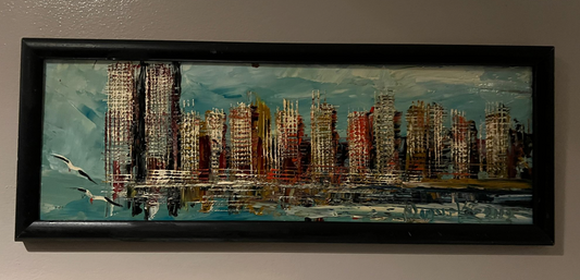 Morris Katz Painting - City Skyline