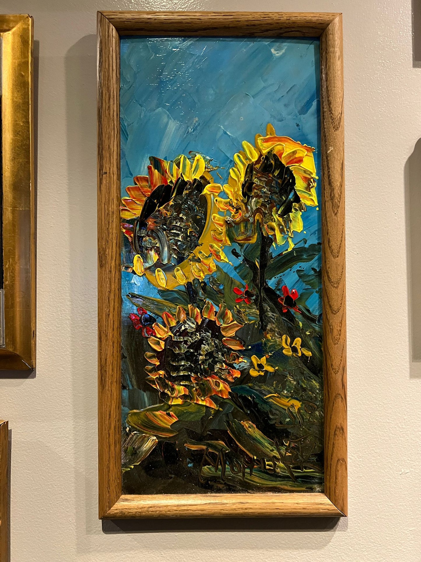 Morris Katz Painting - Sunflowers