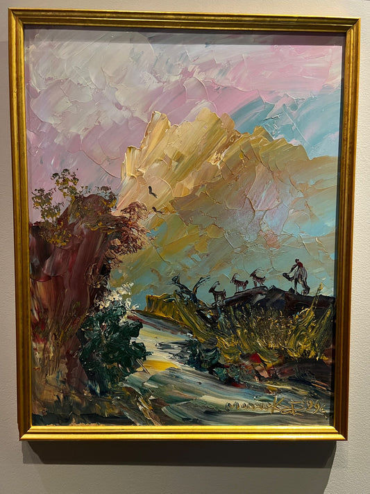 Morris Katz Painting - Over the Cliff